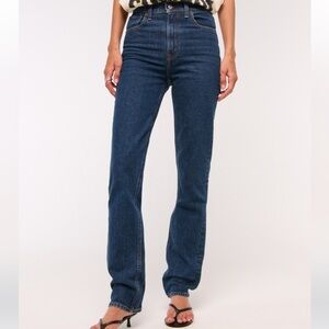 Abercrombie 90’s high rise straight leg jeans